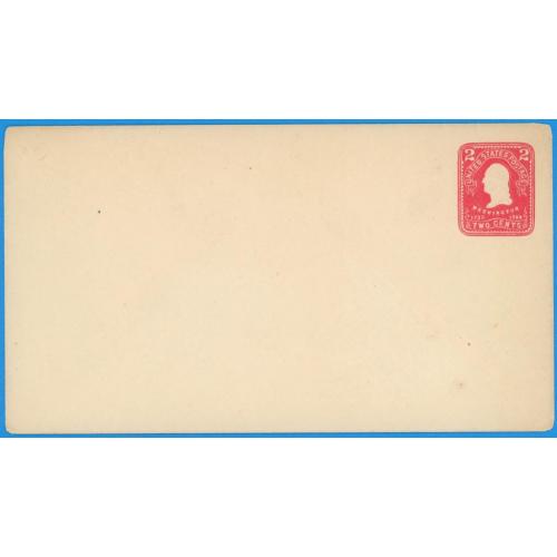 1903  США конверт Вашингтон 2 цента
