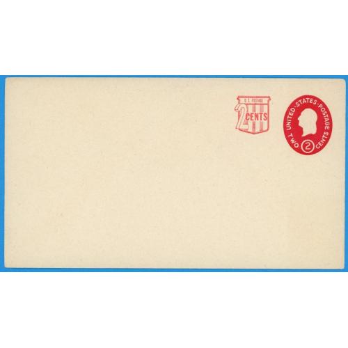 1958 США  Невикористаний конверт  2 цента