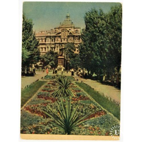 1959 ссср листівка открытка "Вид на Дерибасовскую улицу"
