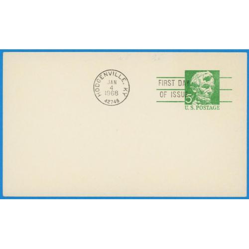 1968 США листівка почтовая карточка Ходженвилль
