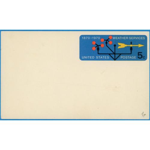 1970  США листівка почтовая карточка  метеослужба