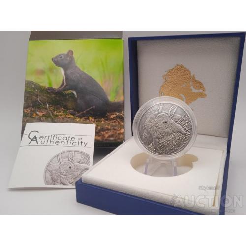Білка звичайна 2012 Палау 5 доларів / 1 унція срібло Ag 999 Antique Finish з кристалом Swarovski