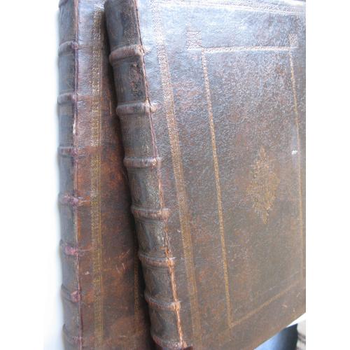 1700р Біблія 2 томи 47х30см антикварна книга бароко 400 гравюр карти офорт