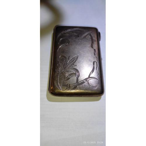 ПОРТСИГАР СЕРЕБРЯНЫЙ 19 ВЕКА РАССТРЕЛЯННОГО ПОРУЧИКА