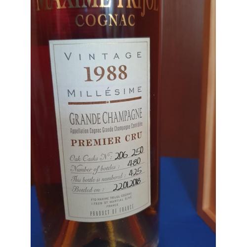 Коньяк "Maxime Trijol Grande Champagne Cognac 1988"