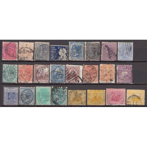 АВСТРАЛИИ и ШТАТЫ. Большая подборка Гашенных (о) марок. Смотрите сканы.