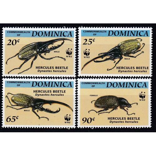 ДОМИНИКА. 1994 Фауна Жуки (**)