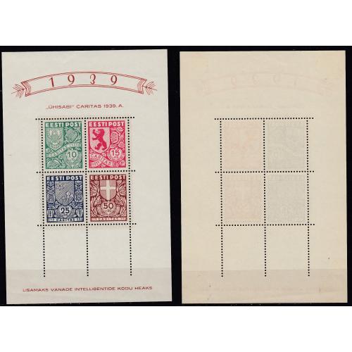 ЭСТОНИЯ 1939 г. Герб Каритас (*) Mi Bl3