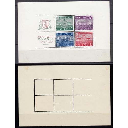 ЭСТОНИЯ 1939 Пярну Архитектура (*) Mi Bl4
