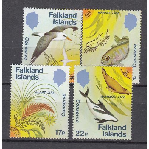 ФОЛКЛЕНДСКИЕ ОСТРОВА. 1984. Фауна, птицы, рыбы (**)
