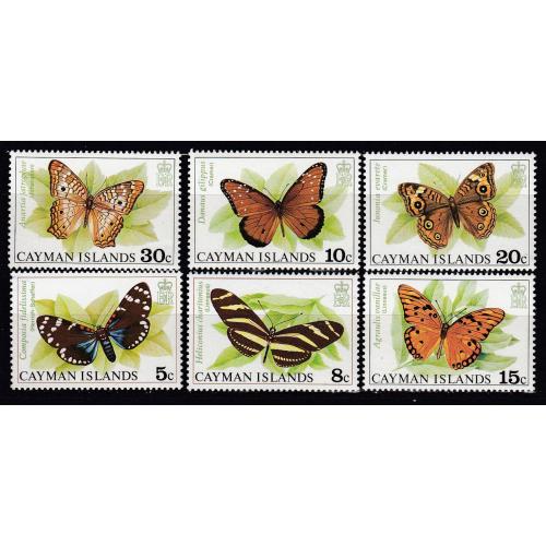 КАЙМАНОВЫ ОСТРОВА. 1977 Фауна, Бабочки (**)