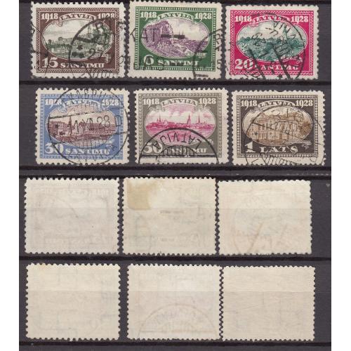 ЛАТВИЯ 1928 Архитектура (о) Ми 132-137