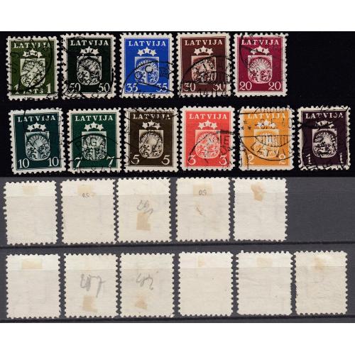 ЛАТВИЯ 1940 Герб (o) Mi 281-291