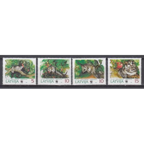 ЛАТВИЯ. 1994 Фауна, Дикие животные (**)