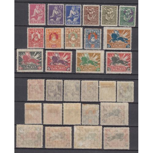 ЛИТВА 1921 Стандартная Полная Серия (*) Ми 87-101