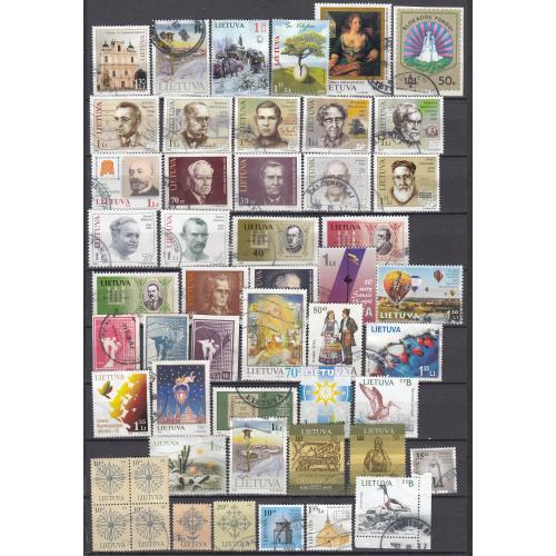 ЛИТВА. Большая Подборка Современных Гашенных Марок. Смотрите сканы.
