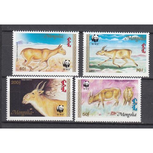 МОНГОЛИЯ. 1995 Фауна, дикие животные WWF (**)
