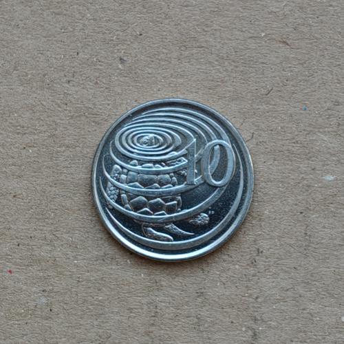 Каймановы острова 10 центов, 1992