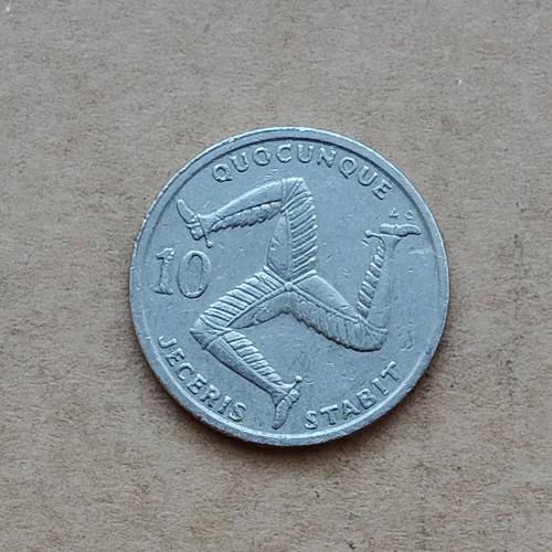 Остров Мэн 10 пенсов, 1992