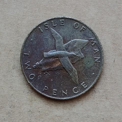 Остров Мэн 2 пенса, 1977