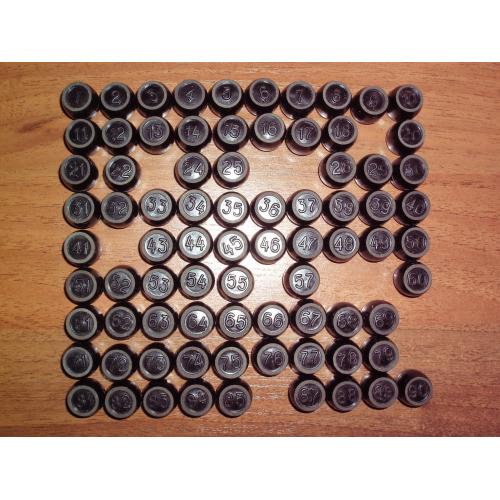 Лото бочонки, советское. Не хватает 11 штук.  