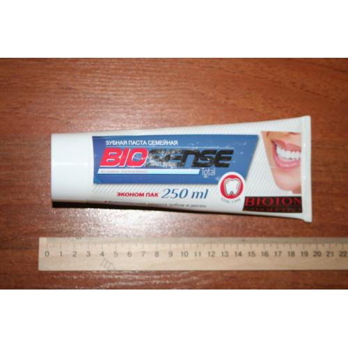 Зубная паста семейная Biosense 250 ml./242 г. (начата)
