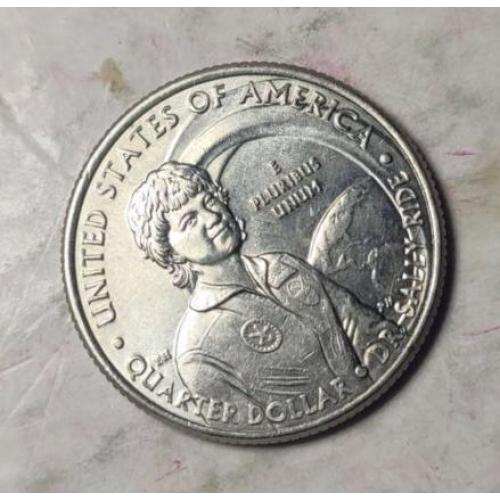 25 центов США 1/4 доллара 2022 Доктор Салли Райд