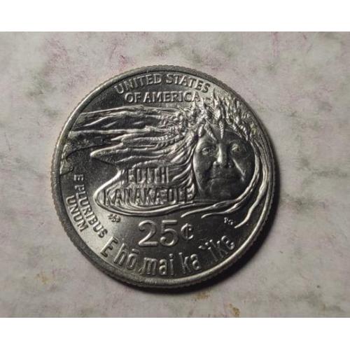 25 центов США 1/4 доллара 2023 Эдит Канакаоле