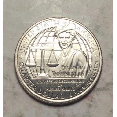 25 центов США доллара, 2023 Элеонора Рузвельт