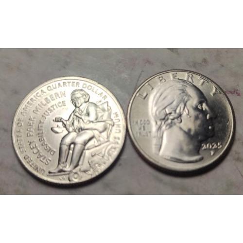 25 центов США доллара, 2025 Стейси Парк Милберн