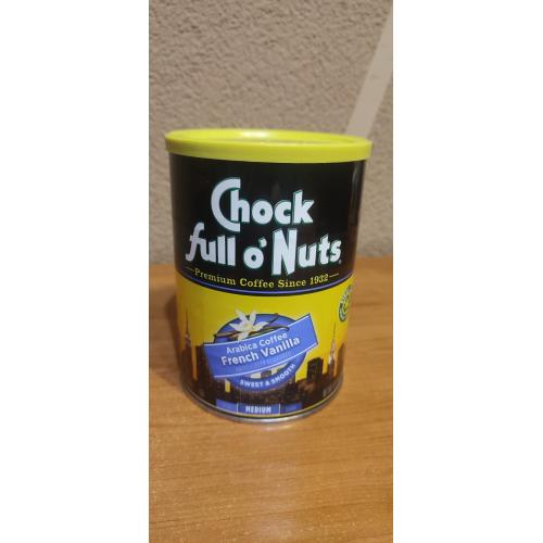 Банка из под кофе Chock Full o'Nuts со вкусом французской ванили США