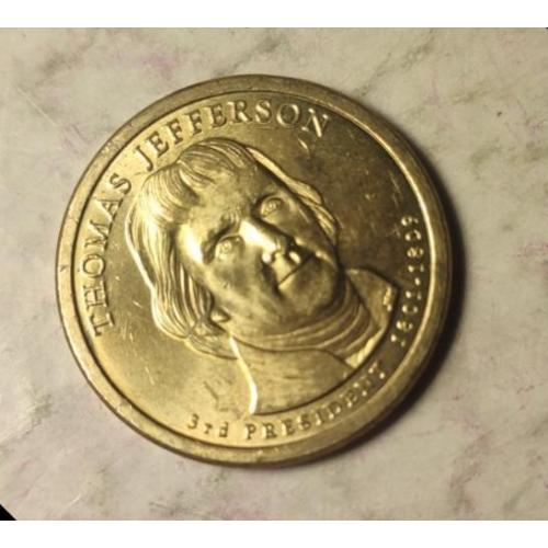 США 1 доллар, 2007 Президент США -Томас Джефферсон
