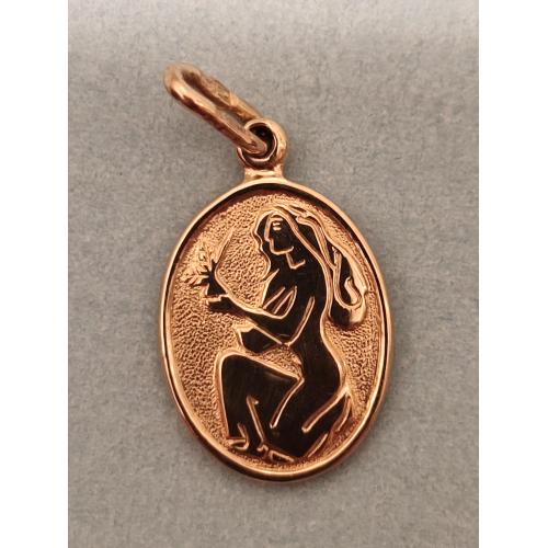 Кулон золотий Діва Олімпіада 80 