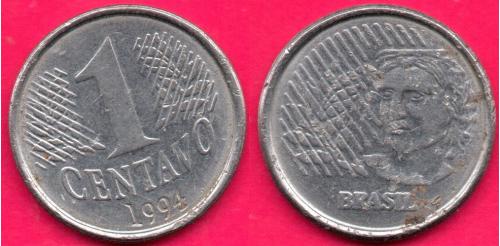 Бразилия, 1 центаво, 1994 г.