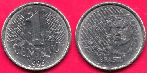 Бразилия, 1 центаво, 1996 г.
