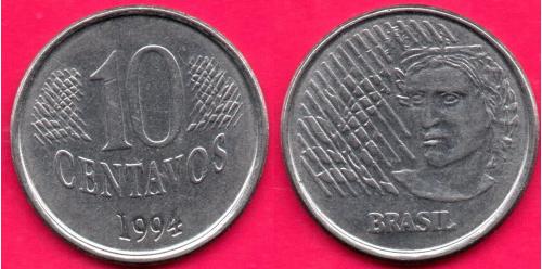 Бразилия, 10 центавос, 1994 г.