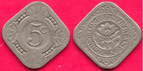 Нидерланды, 5 центов, 1923 г.