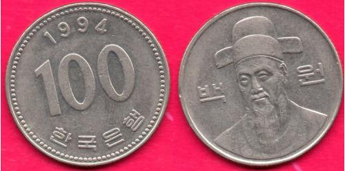 Южная Корея, 100 вон, 1994 г.