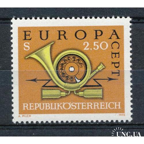 Австрия Почтовая связь Почтовый Рожок  Европа СЕПТ 1973