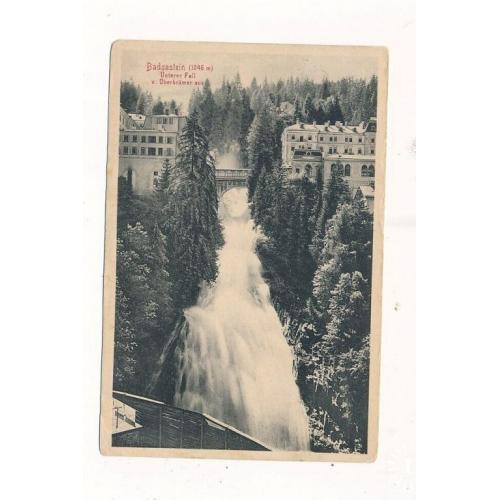 Австрия Водопад в Бад-Гастайне ПК п/п 1910