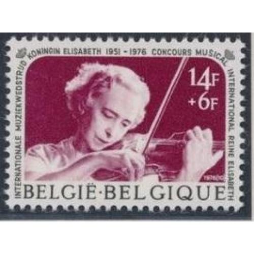 Бельгия  музыка скрипка 1976 MNH