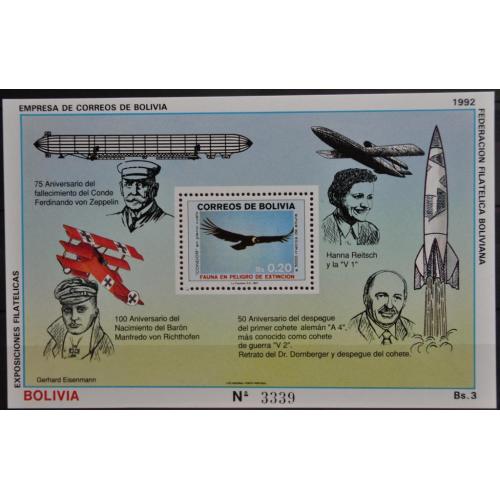 Боливия Авиация Космос Фауна 1987