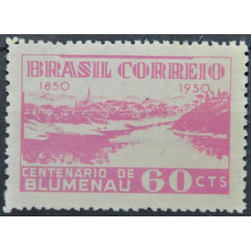 Бразилия город Блуменау Река Итахаш-Асу 1950
