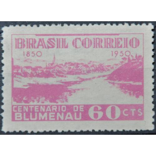 Бразилия город Блуменау Река Итахаш-Асу 1950