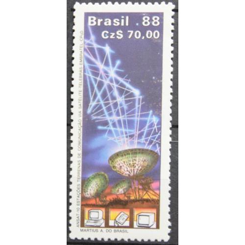 Бразилия Космос Телекоммуникации 1988
