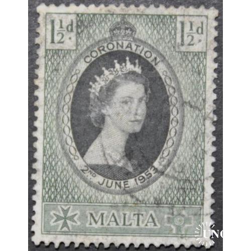 Британские Колонии Мальта Елизавета II Коронация  1953