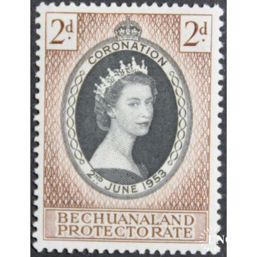 Британские Колонии Протекторат Бечуаналенд Елизавета II Коронация  1953