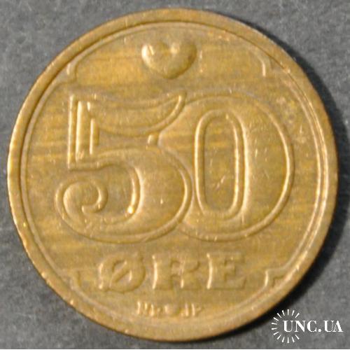 Дания 50 оре 1989