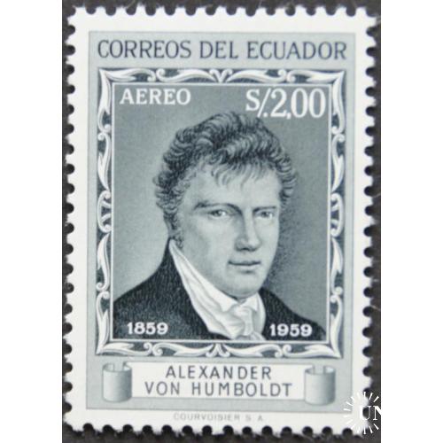 Эквадор натуралист географ Александр фон Гумбольдт Флора Фауна 1959