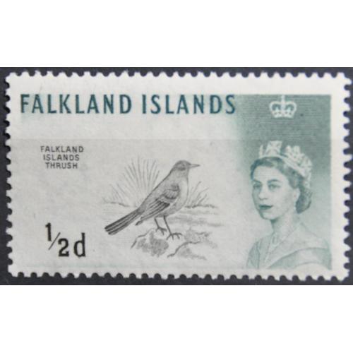 Фолклендские острова Фауна Птицы Австралийский дрозд 1960